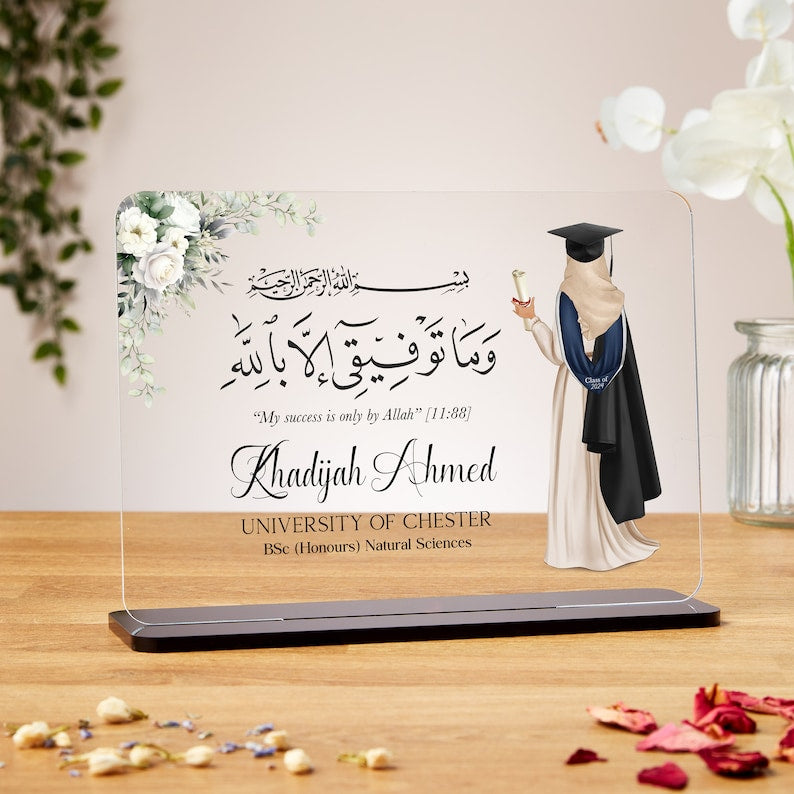 Girls Acrylic Graduation Plaque