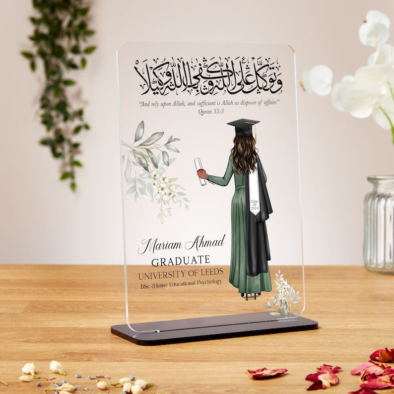 Girls Acrylic Graduation Plaque