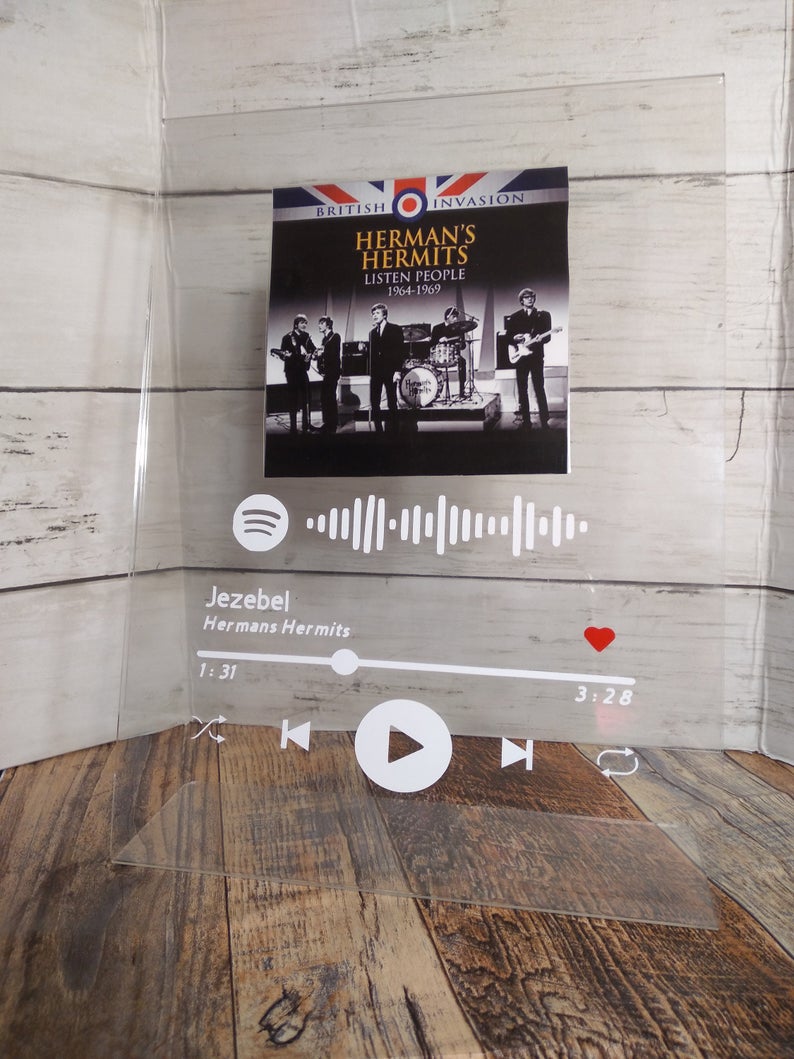 Personalized Music Spotify Plaque