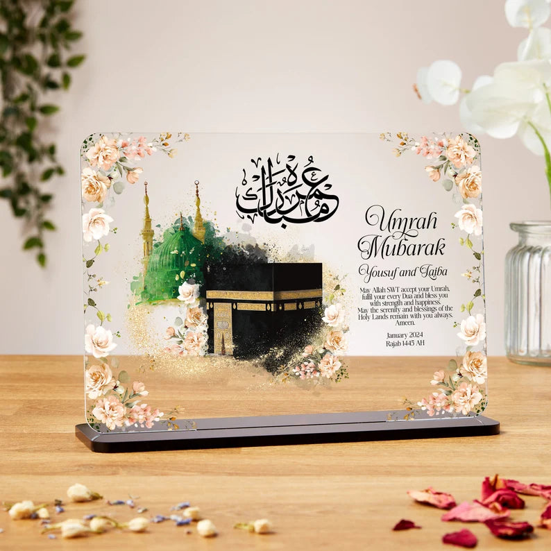 Umrah Mubarak acrylic plaques